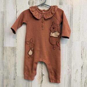 SOLD Disney Winnie the Pooh Baby6/9M Waffle Knit Romper